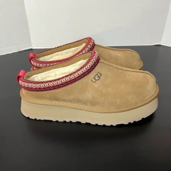 Ugg Chestnut Tazz Platform Tasman Slippers - Picture 2 of 7